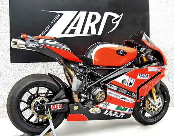 Ligne ZARD pour ducati 749 et 999 Superbike