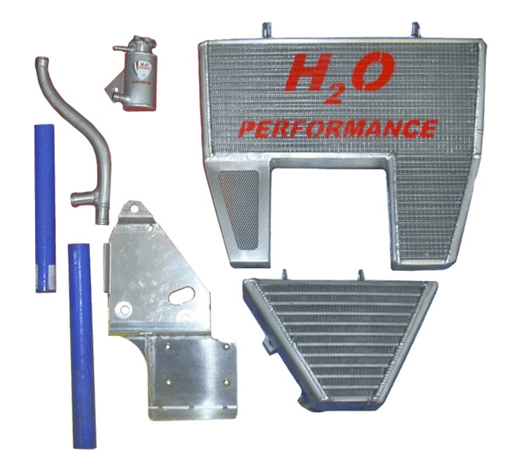 Radiateur gros volume H2O, Eau + Huile pour Ducati 848 / 1098 / 1198