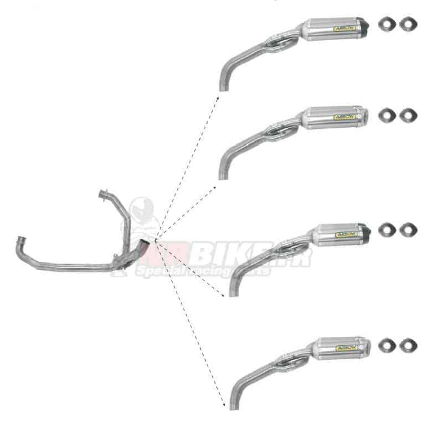 Ligne Racing et silencieux Arrow Street Thunder Ducati Hypermotard 796