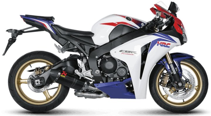 DEMI-LIGNE RACING AKRAPOVIC -HONDA 1000 CBR RR 2014-2016