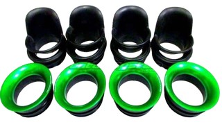 KIT CORNETS D'ADMISSION RACING KAWASAKI ZX6R 2009-2017 (VS34)