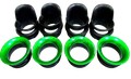 KIT CORNETS D'ADMISSION RACING KAWASAKI ZX6R 2009-2017 (VS34)