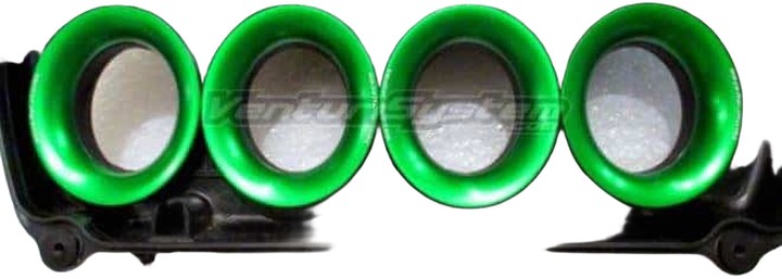 KIT CORNETS D'ADMISSION RACING KAWASAKI ZX6R 2009-2017 (VS34)
