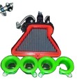 KIT CORNETS D'ADMISSION RACING KAWASAKI ZX10R 2011-2015 (VS32)