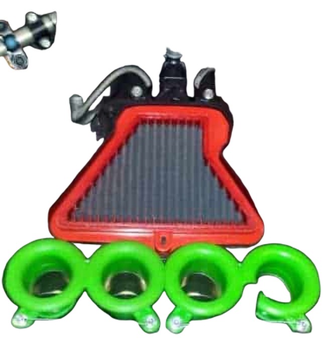 KIT CORNETS D'ADMISSION RACING KAWASAKI ZX10R 2011-2015 (VS32)