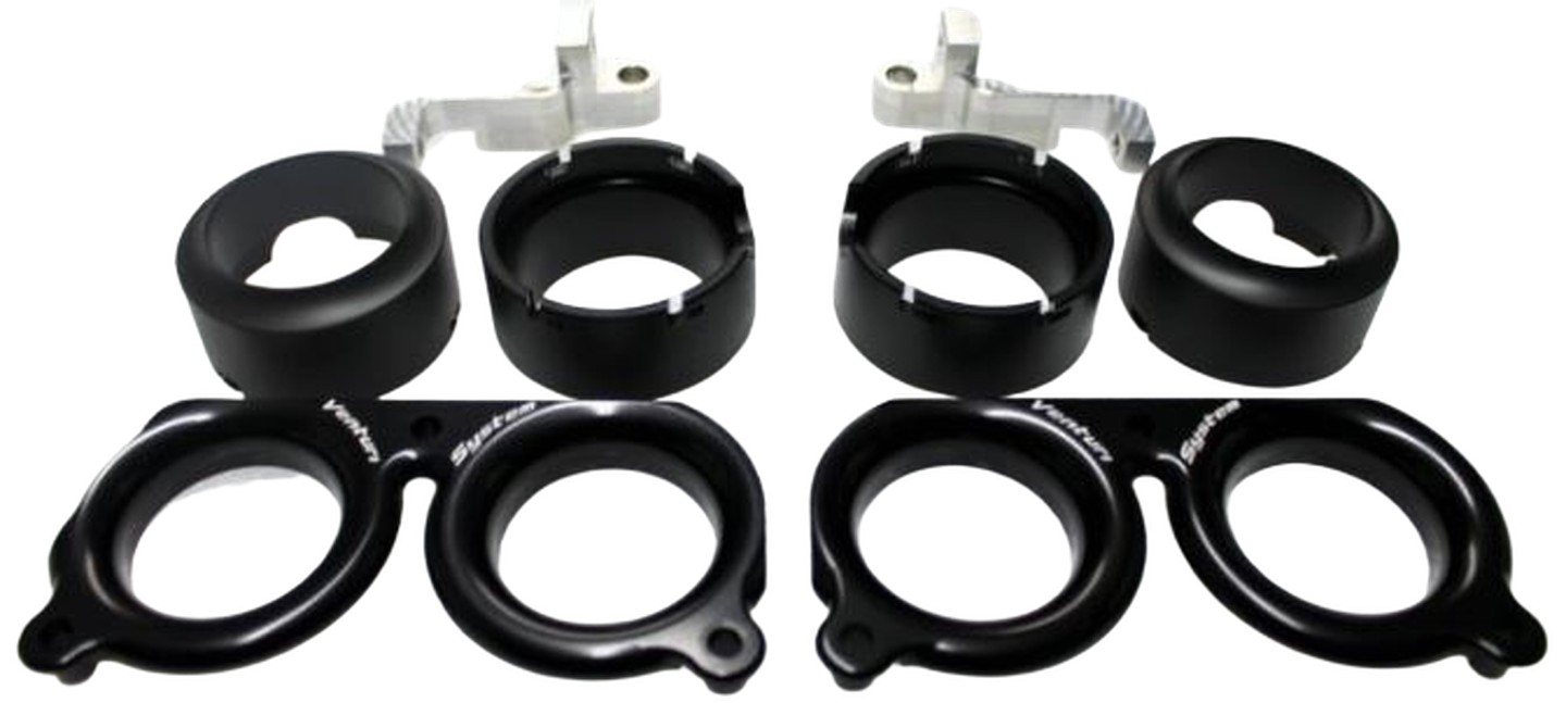 KIT CORNETS D'ADMISSION RACING YAMAHA R6 2008-2016 (VS25)