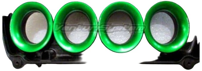 KIT CORNETS D'ADMISSION RACING KAWASAKI ER6 2006-2015 (VS33)