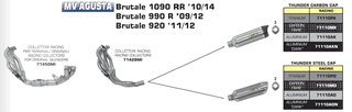 LIGNE COMPLETE ARROW MV-AGUSTA BRUTALE 920 / 990 R / 1090 RR