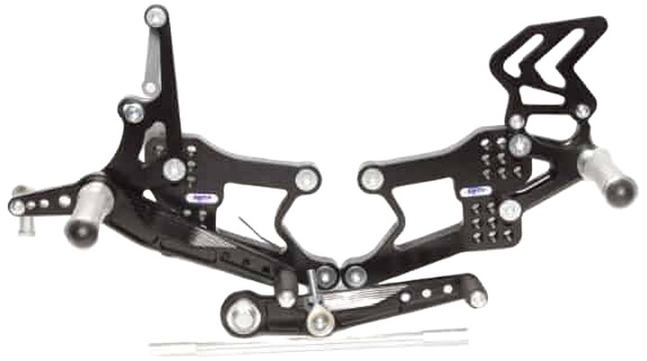 COMMANDES RECULÉES PP-TUNING POUR YZF R6 2003-2006