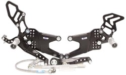 COMMANDES RECULÉES PP-TUNING POUR YZF R1 2007-2008