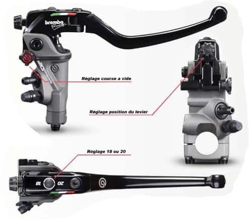 Maître Cylindre Frein BREMBO PR17 RCS Corsa-Corta (110C74040)
