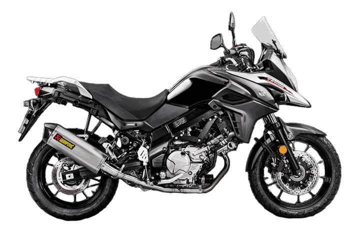 DEMI LIGNE AKRAPOVIC SUZUKI 650 V-STROM 2017-2019 (S-S6R9-WT)