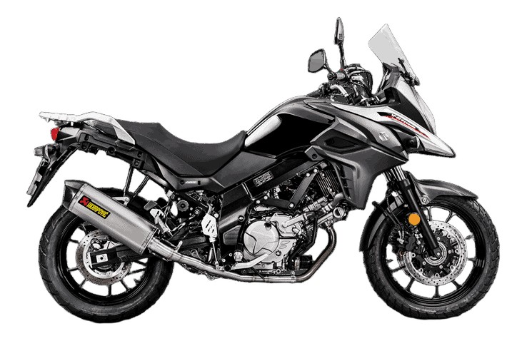 DEMI LIGNE AKRAPOVIC SUZUKI 650 V-STROM 2017-2019 (S-S6R9-WT)