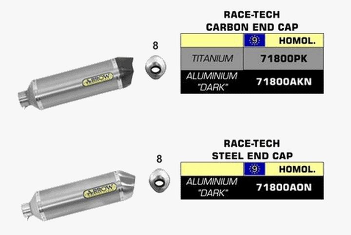 SILENCIEUX ARROW POUR RIVALE 800 2014-2016