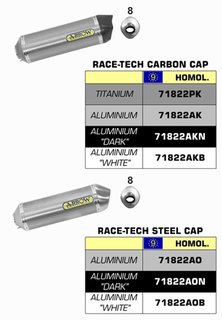 SILENCIEUX ARROW POUR GSF 650 BANDIT  2007-2013