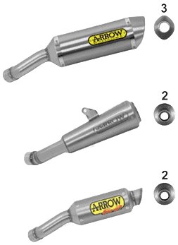 SILENCIEUX ARROW POUR YZF R3  2017-2018