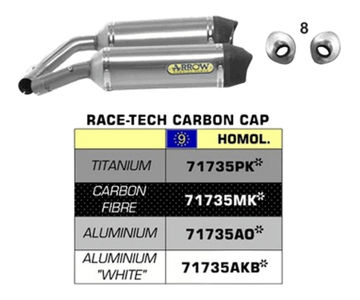 SILENCIEUX  DOUBLE ARROW POUR YZF R1 2009-2014
