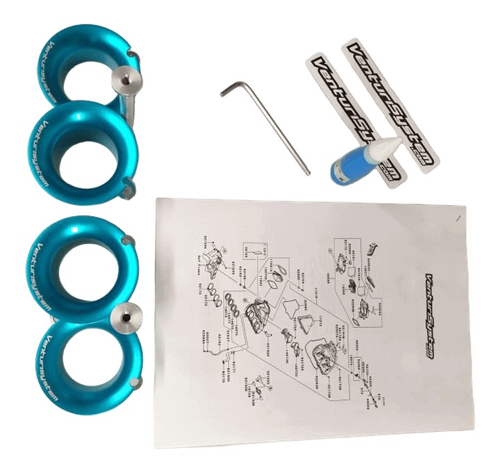 KIT CORNETS D'ADMISSION RACING SUZUKI 1000 GSXR 2017-2020 (VS40)