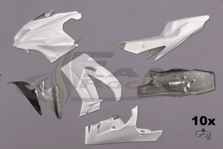 kit carénage poly course pour Kawasaki ZX10R 2016 à 2019