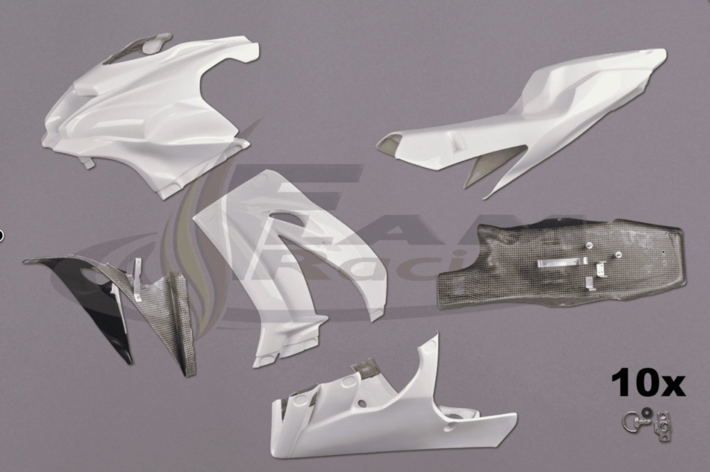 kit carénage poly course pour Kawasaki ZX10R 2016 à 2019