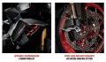 Pack Kit Aerodynamic avec Ailerons et Prise d'air Carbone pour Aprilia RSV4