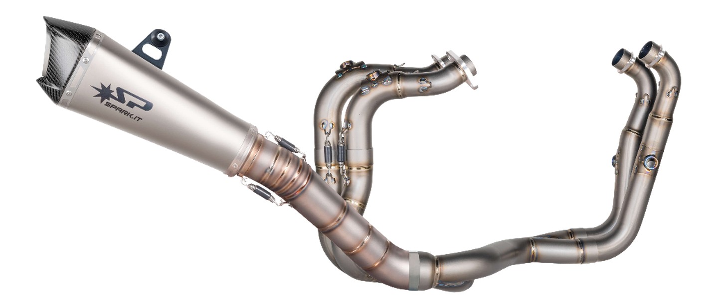Ligne complète SPARK en titane silencieux Konix pour APRILIA RSV4 2017-2025 (GAP8804T)