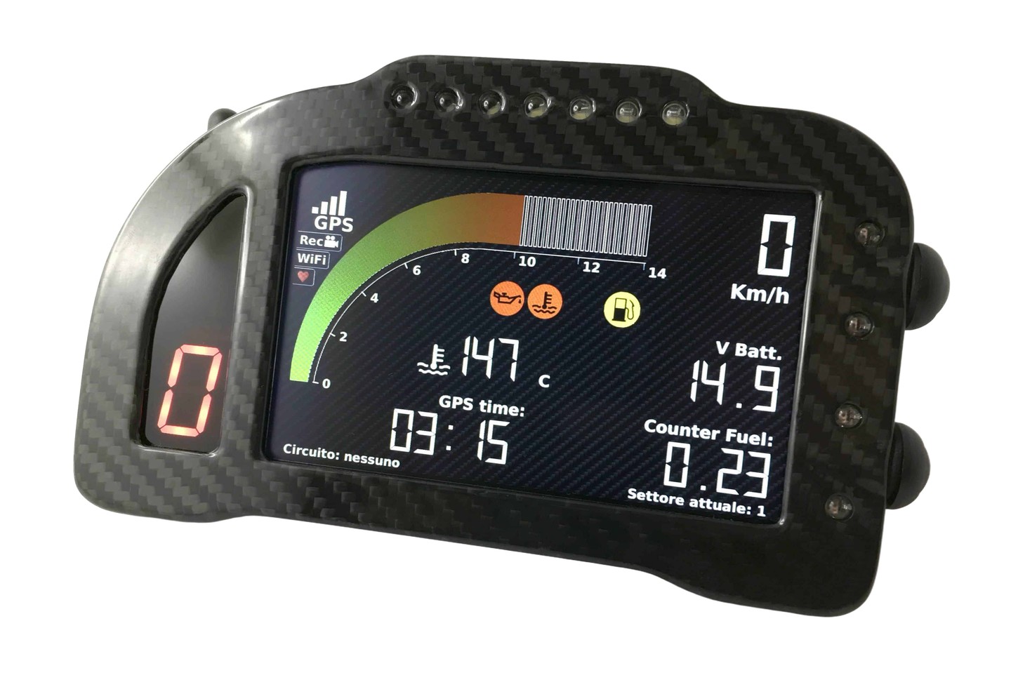 DASHBOARD RACING I2M CHROME LITE APRILIA RSV4
