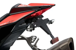 Support plaque et clignotants Puig pour Aprilia RSV4 et Tuono V4 Factory RR homologué