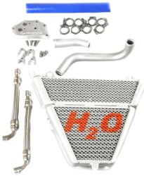 RADIATEUR ADDITIONNEL EAU + HUILE H2O DUCATI PANIGALE 899 / 959 / 1199 / 1299 / V2