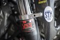 SUPPORT DE GARDE-BOUE MOBILE PANIGALE V4 2025-2026 (Fourches Showa)