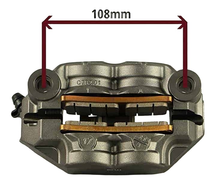 ÉTRIERS BREMBO GP4-RS ENTRAXE 108MM (220C78310)
