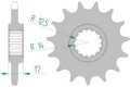 Pignon de sortie de boite 525 PANIGALE 899 / 959 / 1199 / 1299 / V4