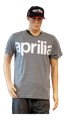 T-SHIRT APRILIA LOGO GRIS