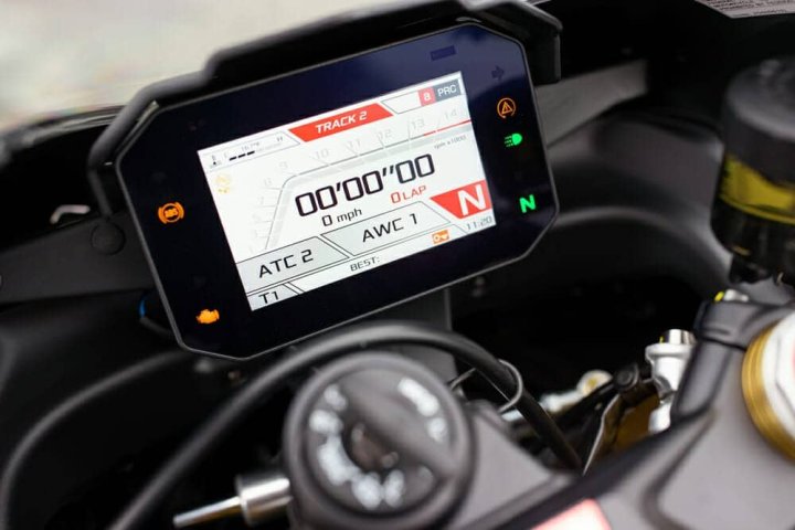 TABLEAU DE BORD TFT ORIGINE APRILIA RSV4 / TUONO V4 2021-2024 (2D000601)