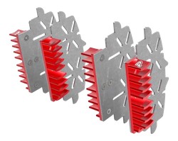 Radiateur couleur rouge