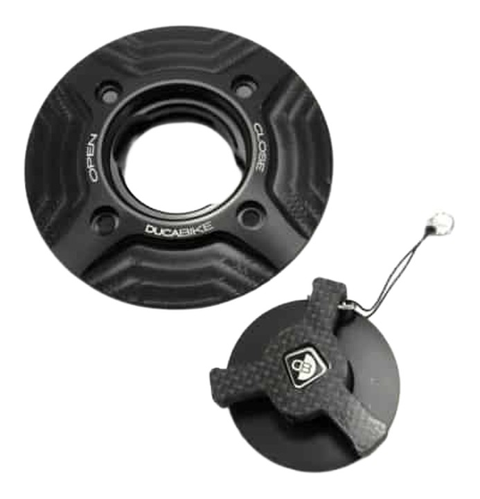 Bouchon noir-noir avec clef carbone (en option)