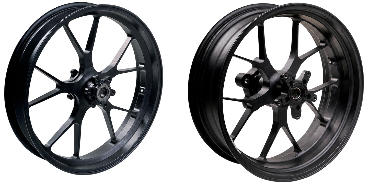 PAIRE DE ROUES ALU FORGÉE NOIRE APRILIA RSV4 2015-2026