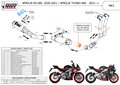 Ligne complète MIVV MK3 carbone/inox APRILIA RS 660 / TUONO 660 (A.013.SM3C)