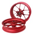 Paire de roues en alu forgées rouge Aprilia RSV4 2015-2024