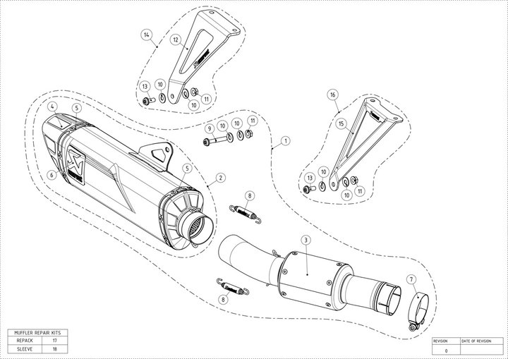 Silencieux Akrapovic Track Day CBR1000RR-R 20-23 (S-H10SO25-APLT/TD)