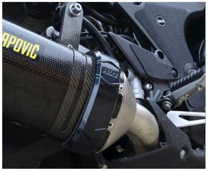 PROTECTION DE SILENCIEUX R&G POUR SILENCIEUX HEXAGONAL AKRAPOVIC et SPARK FORCE (EP0008BK)