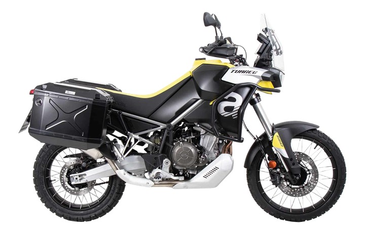 Kit supports + valises Xplorer Noir HEPCO&BECKER pour TUAREG 2021-2022
