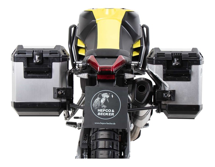 Kit supports + valises Xplorer Alu HEPCO&BECKER pour TUAREG 2021-2022