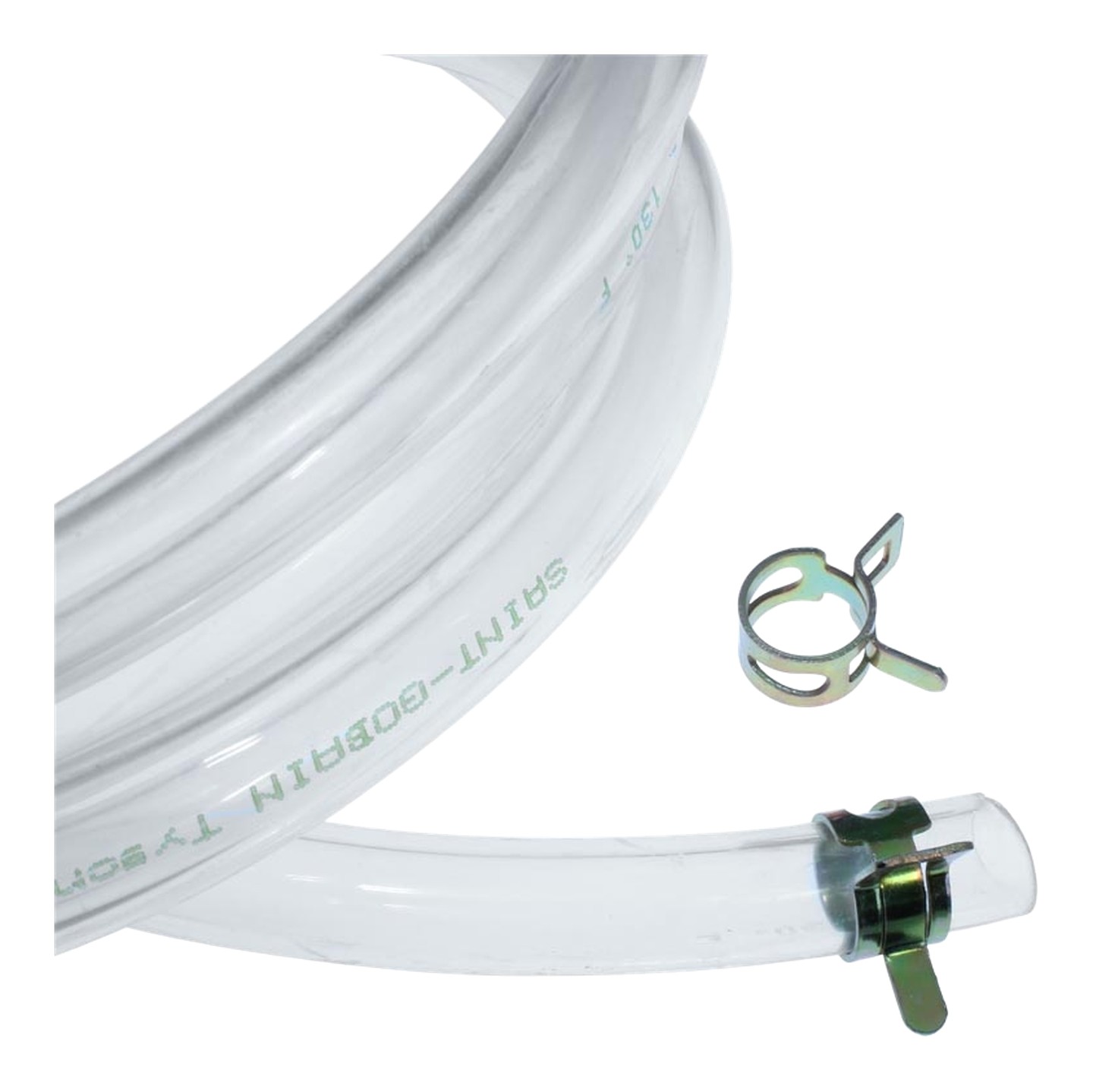 Durite bocal de frein TYGON diamètre 6.5 longueur 20 cm + 2 colliers
