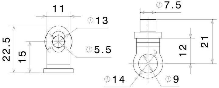 Kit de montage FR442B RIZOMA pour clignotant
