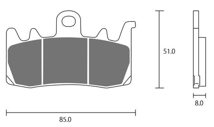 Plaquettes Racing vitesse ZCOO pour APRILIA RS 660 20-26 (B007EX)