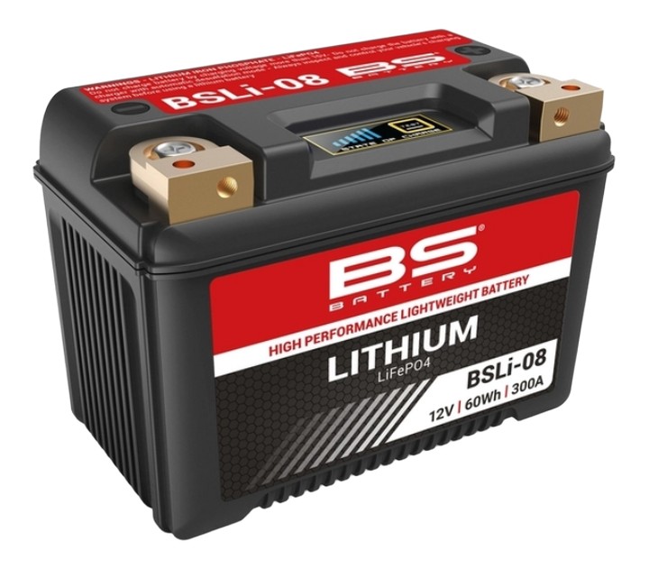BATTERIE LITHIUM BS BATTERY TRIUMPH SPEED TRIPLE 1050 S / 1050 RS 2019-2021 (BSLI-08)