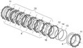 KIT DISQUES D'EMBRAYAGE GARNIS APRILIA RSV4 / TUONO V4