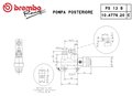 Maitre cylindre frein arrière Brembo PS13B (10477620)