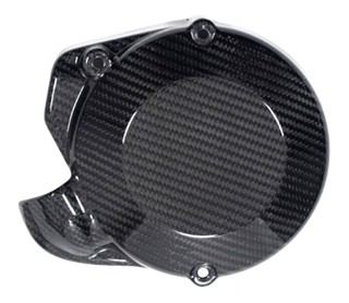 COUVERCLE D'ALTERNATEUR EN CARBONE BRILLANT ILMBERGER APRILIA RSV4 2021-2024
